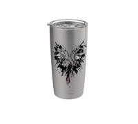 Mythical Phoenix Bird Rise From Ashes Watercolor Graphic Bicchiere termico in acciaio inox doppia parete