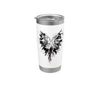 Mythical Phoenix Bird Rise From Ashes Watercolor Graphic Bicchiere termico in acciaio inox doppia parete