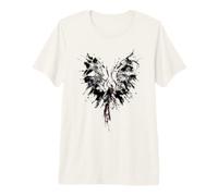 Mythical Phoenix Bird Rise from Ashes Watercolor Graphic Maglietta Premium