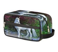 Mythical - Trousse da viaggio con unicorno bianco, per donne, uomini, bambini, ragazze, ragazzi, trousse da bagno con unicorno, trousse per articoli da toeletta e articoli da toeletta, Colore, Taglia