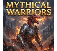MYTHICAL WARRIORS: Epic Dragon Coloring Book for Adults and Teens: Highly Detailed Medieval Armored Beasts and Fantasy Battle Scenes.