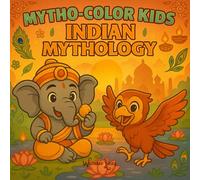 Mytho-Color Kids: Indian Mythical Creatures to Discover and Color - 50 Cute, Educational, Relaxing Coloring Pages