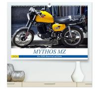 Mythos MZ - Ein DDR-Motorrad auf Kuba (hochwertiger Premium Wandkalender 2026 DIN A2 quer), Kunstdruck in Hochglanz: Motorräder aus der DDR auf Kuba