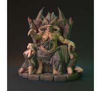 Mythreal Games Kaltor Peiniger dell’Inferno Miniatura Demone 32mm 75mm Resin D&D