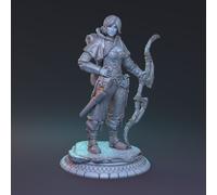 Mythreal Games Mirrah Miniatura Resin 3D Stampa 4K Grigia Arciere
