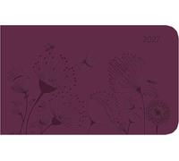MyTimer TO GO Deluxe Purple 2027: Taschenkalender Querformat 15x9 cm - Wochenplaner mit 4-sprachigem Kalendarium, Tucson-Einband & Motivprägung, ideal für unterwegs