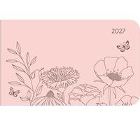 MyTimer TO GO Deluxe Salmon 2027: Taschenkalender Querformat 15x9 cm - Wochenplaner mit 4-sprachigem Kalendarium, Tucson-Einband & Motivprägung, ideal für unterwegs