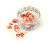 MyTinyWorld 150 fette di fiori rossi misti per nail art