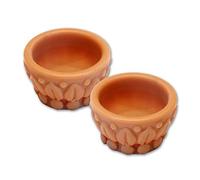 MyTinyWorld 2 x Coppia di Miniatura per Casa delle Bambole Terracotta Stile Resina Vasi di Fiori - Stile 5s