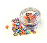 MyTinyWorld Fette di fiori misti per nail art, 150 pezzi