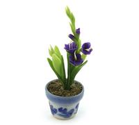 MyTinyWorld Miniatura per Casa delle Bambole in Vaso Fiore Viola