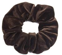 Mytoptrendz® Luxurious Premium Soft Smooth Velvet Hair Scrunchie Ponytail Holder (Brown)