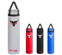 Mytra Fusion Appendere sacco da boxe Unfilled sacco boxe per MMA, Muay Thai, Boxe, Allenamento di Karate adulti sacco da box Disponibile con 2 misure 4FT e 5FT (5FT, White)