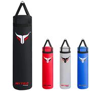 Mytra Fusion Appendere sacco da boxe Unfilled sacco boxe per MMA, Muay Thai, Boxe, Allenamento di Karate adulti sacco da box Disponibile con 2 misure 4FT e 5FT (4FT, Black)