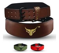 Mytra Fusion Cintura Palestra 4 Pollici Cintura Sollevamento Pesi Ideale per Allenamento, Powerlifting, Sostegno Schiena Donna Cintura Bodybuilding (Brown, Large)