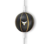 Mytra Fusion Double End Speed - Sacca in vera pelle MMA Training Punching Boxing Speed di Ball (Black/Gold)