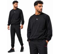 Mytra Fusion tuta sauna Ultra Lightweight tuta dimagrante uomo & donna 100% impermeabile e antivento tuta per sudare per perdita di peso, esercizio fisico, MMA,boxe (L, Black)