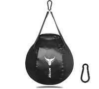 Mytra Fusion Wrecking Ball Sacco da Boxe, Vuoto Rotondo da 2 Piedi Sacco Boxe, Sacchi da Boxe per Boxe, MMA, Arti Marziali, Kickboxing e Borsone Muay Thai (Nero)
