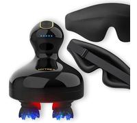 MYTREX Set Benessere Totale. Massaggiatore Capillare Head Spa Pro con EMS e Luce Rossa + Maschera per Dormire Ergonomica Eye Air 3D con Oscuramento Totale