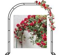 MYUYEE Arco da Giardino Grande, Arco da Giardino Extra Largo 300/350 Cm, Arco per Rose Rampicanti, Supporto per Rose, Arco Nuziale, Pergola Extra Alta, Traliccio per V(Bianco-L3M*A2.2M)