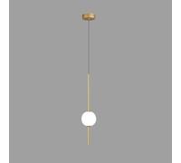 MYUYEE Lampada A Sospensione di Lusso Nordica A Testa Singola - Design Moderno per Camera da Letto, Sala da Pranzo, Illuminazione Dell'Isola della Cucina(Stile Oro A)(Stile Oro A)