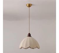MYUYEE Lampada A Sospensione in Stile Giapponese con Testa Singola, retrò, Minimalista, in Tessuto, Moderna, Nordica, Creativa, con Attacco E26 E27, per Soggiorno, Sal