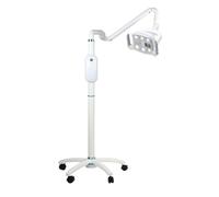 MYUYEE Lampada Chirurgica A LED da 9W per Esame, Lampada per Esame su Ruote, Temperatura E Illuminazione Regolabili, con Maniglia E Touch Screen, con Doppio Controllo A Ind