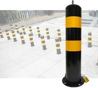 MYUYEE Pali di Sicurezza in Metallo con Pali di Isolamento per vialetti d'accesso Pali di delimitazione del Traffico durevoli dissuasori stradali per Garage,Confezione da 2-55 cm/21,6 Pollici