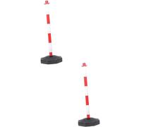 MYUYEE Palo di Isolamento 1/2/3/4 Pezzi Colonna di guardrail Stradale Tubo di guardrail per parcheggio Colonna di guardrail Stradale Colonna di Segnale Riflettente in,Rosso-2 Pezzi