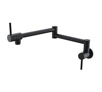 MYUYEE Rubinetto da Cucina in Bronzo Antico Spazzolato, Miscelatore per Lavello Girevole A 360°, Doppio Snodo, Rubinetto da Cucina Singolo Freddo, Rubinetto da Cucina (Schwarz)