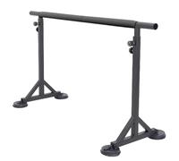 MYUYEE Sbarra da Danza Classica in Acciaio da Pavimento Altezza Regolabile da 315 a 456 Pollici Sbarra da Danza Classica Portatile per Palestra Domestica,Nero-300 cm/118 Pollici