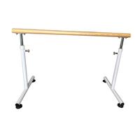 MYUYEE Sbarra da Danza Classica per Piccoli spazi Regolabile e Portatile Altezza Regolabile da 315 a 472 Pollici per Danza e Pilates.,Bianco-150 cm/59 Pollici
