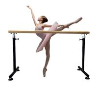 MYUYEE Sbarra da Danza Classica per Studio di Danza Leggera Regolabile con Base Antiscivolo per Palestra Sala da Ballo e Stretching.,Nero-200 cm/78,7 Pollici