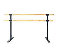 MYUYEE Sbarra da Danza Classica Portatile Doppia Sbarra da Danza Asta per pressa per Gambe Alta da 315-413 Pollici con Base Antiscivolo per Sala da Ballo e,Nero-100 cm/39,3 Pollici