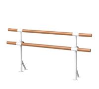 MYUYEE Sbarra da Danza Fissa e Regolabile in Acciaio montata sul Pavimento Adatta per l'allenamento di Danza con Pressione sulle Gambe per Adulti e Bambini,A2-2M/6.6FT