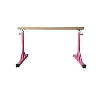 MYUYEE Sbarra per Danza Classica Regolabile in Altezza con Piedini Attrezzatura per Esercizi di Danza Indipendente per casa e Studio,Rosa-1,5 M