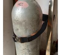 MYUYEE Supporto da parete per serbatoio di ossigeno con cinghie di sicurezza da 99,1 cm, staffa durevole per bombola di gas per serbatoi di ossigeno e propano, ideale per laboratori e laboratori