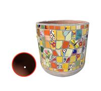 MYUYEE Vasi per Piante con Fori di drenaggio Grandi fioriere da 139 Pollici per Piante da Interno vasi per Fiori in Ceramica Fatti a Mano con Mosaico Decorazioni,Altri