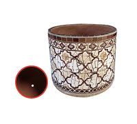 MYUYEE Vaso da Fiori Classico colorato Dipinto a Mano Vaso in Ceramica Grande Vaso da Fiori Vaso da Fiori Europeo Decorazione da Giardino Balcone Vaso da Bonsai,D-34 * 35CM