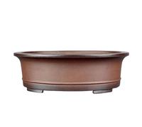 MYUYEE Vaso da Fiori Vasi per Piante Vaso da Fiori Bonsai in Argilla Viola Vaso da Fiori Ovale Fatto a Mano Vaso da Fiori Verde in Argilla Viola Vasi da Fiori,