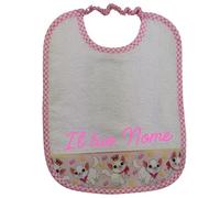 MyVorrei Bavaglio per Asilo con elastico | in Spugna Cotone 100% | cm 26x35 | Personalizzabile con Nome