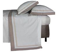 MyVorrei Completo Lenzuola Matrimoniale Cotone 100% Lenzuola Sopra cm 270x290 + Lenzuolo Sotto Angoli cm 180x200x25 + 2 Federe cm 50x80 Pamela