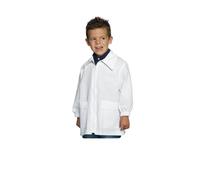 MyVorrei Grembiule Asilo con Cerniera Unisex Bianco | Taglia da 3 4 5 6 Anni | Nome Personalizzabile Ricamo Punto Catenella o Punto Sodo