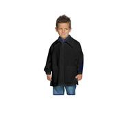 MyVorrei Grembiule Asilo con Cerniera Unisex Nero | Taglia da 6 7 8 9 10 11 Anni | Nome Personalizzabile Ricamo Punto Catenella o Punto Sodo