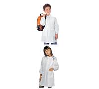 MyVorrei Grembiule Asilo Unisex Bianco | Taglia 3 4 5 6 Anni | Personalizzabile con Ricamo Punto Catenella e Punto Sodo