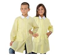 MyVorrei Grembiule Asilo Unisex Quadretto Giallo Taglia da 3 4 5 6 Anni Personalizzabile con Ricamo Punto Catenella e Punto Sodo