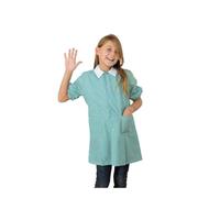 MyVorrei Grembiule Asilo Unisex Quadretto Verde Taglia da 3 4 5 6 Anni Personalizzabile con Ricamo Punto Catenella e Punto Sodo