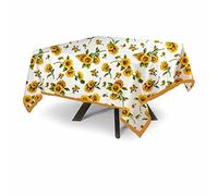 MyVorrei Tovaglia Quadrata Fantasia Girasole Cotone 100% 120x120