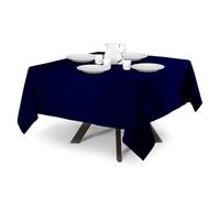 MyVorrei Tovaglia Quadrata in Fiandra di Cotone | disegno Rose Jacquard | Made in Italy | In 10 colori | cm 140x140 Blu