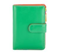 Mywalit Portafoglio a scatto medio in pelle 13 cm verde